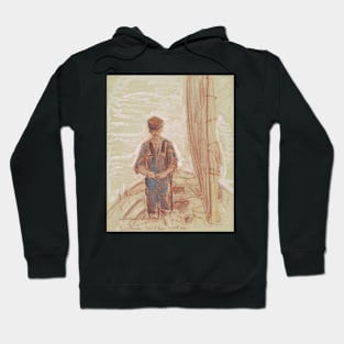 Fisherman, Isle Of Shoals by Childe Hassam Hoodie